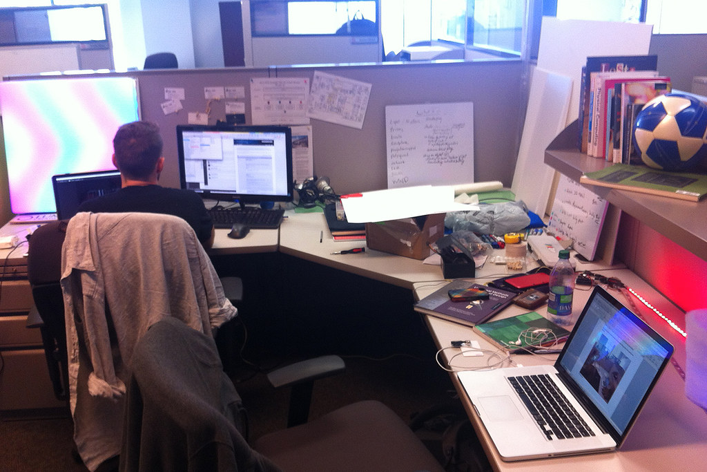 Our temporary desk within the Invest Ottawa entrepreneurship hub during the design and development of this project.